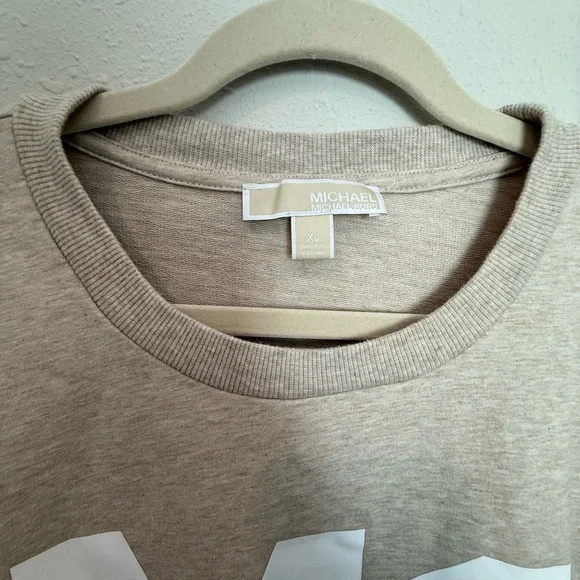 Michael Kors Tan Sweatshirt with White Logo - Picture 2 of 4